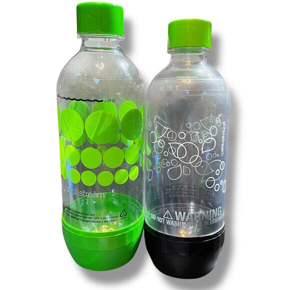 SodaStream Soda Stream Replacement Bottles 840 mL .89 QT Carbonated Water Lot x4 - Picture 4 of 11